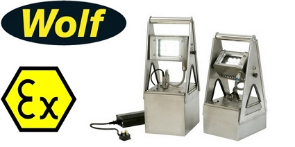 Wolf ATEX Worklite Floodlights  Zone 1, 2, 21 & 22 Hazardous Area Floodlight